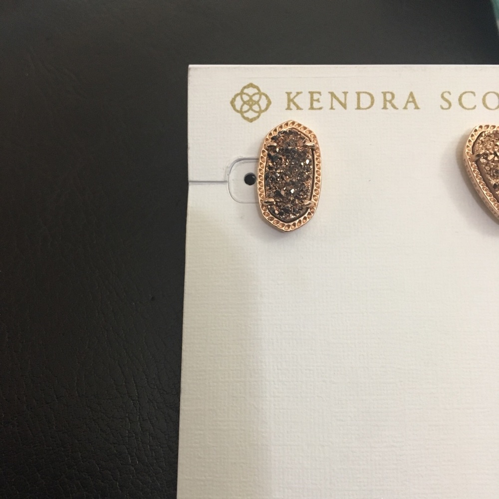 Kendra Scott Rose gold druzy Ellie - Picture 4 of 5